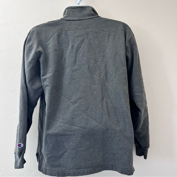CHAMPION Vtg 90s Authentic Apparel 1/4 Zip FedEx Logo Pullover Made USA Size L - Picture 4 of 12